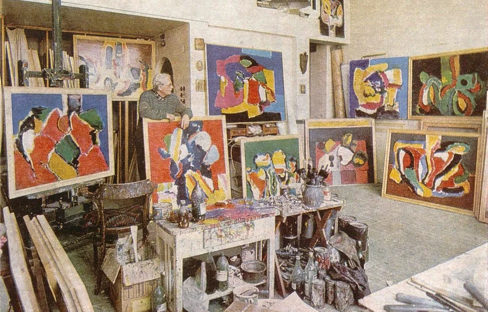 Ion Pacea în atelier, 1987 — o fotografie document
